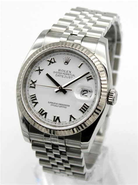 rolex datejust 36mm steel and white gold price|rolex datejust 36mm on wrist.